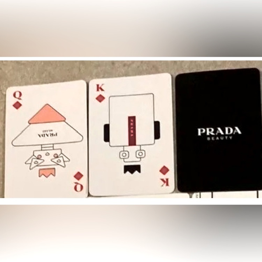 Prada Beauty King and Queen Playing Card (2 cards)
